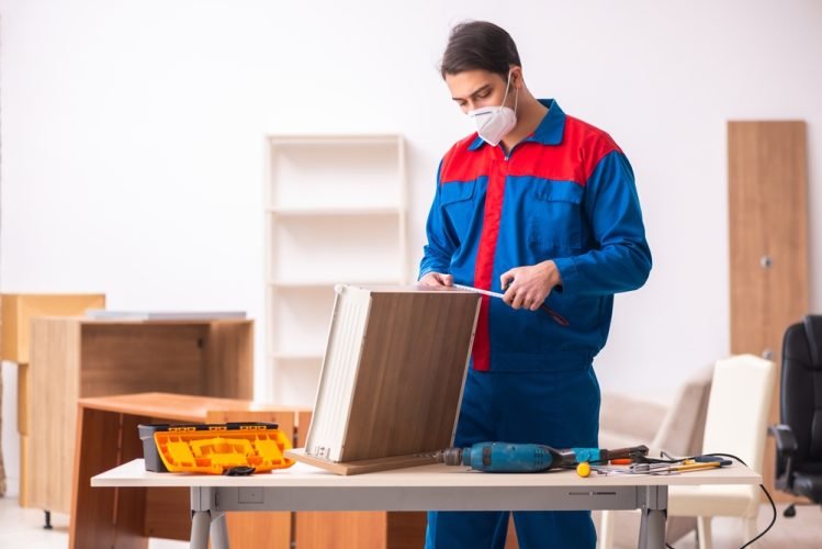 Young,Male,Carpenter,Working,In,The,Office,During,Pandemic